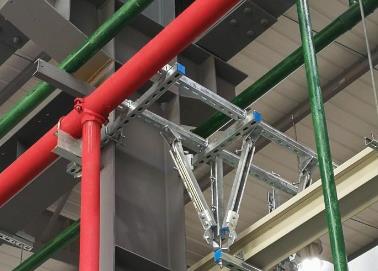 韶山该抗震支架的整体式支吊架结构协调性好